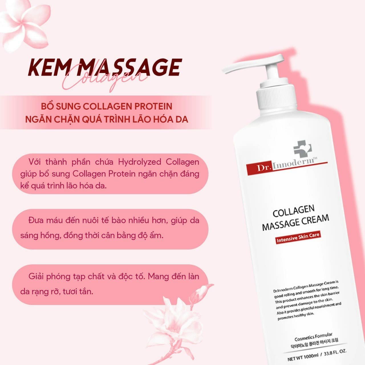 Kem Massage Collagen Dr. Innoderm 1000ml