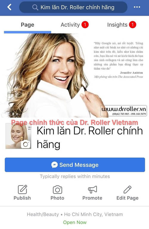 Trang Facebook Dr. Roller Vietnam chính thức
