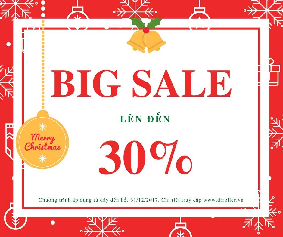 Mừng Noel và Năm mới 2018, giảm đến 30% và quà tặng hấp dẫn